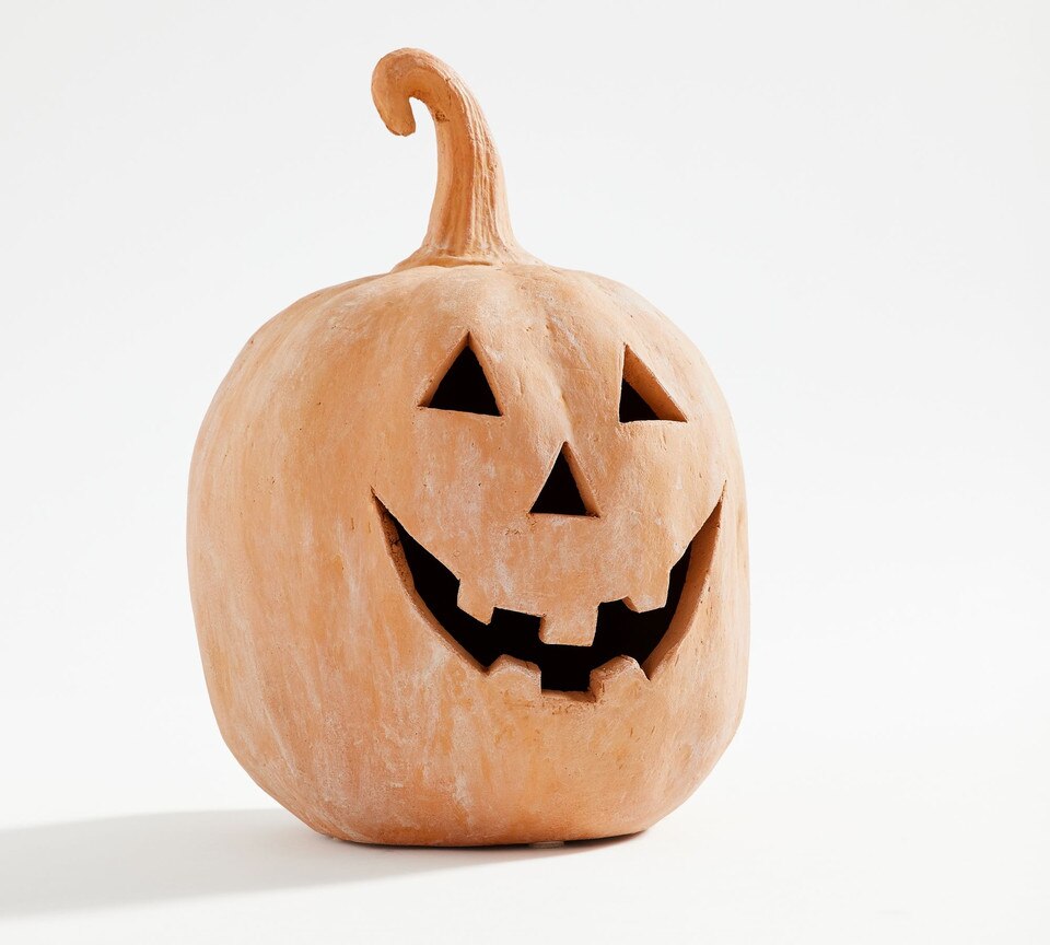 Handmade Terracotta Jack O' Lantern